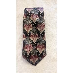 Fendi Roma Men's 100 Percent Silk Pomegranate Italian Silk Tie, Neck Tie